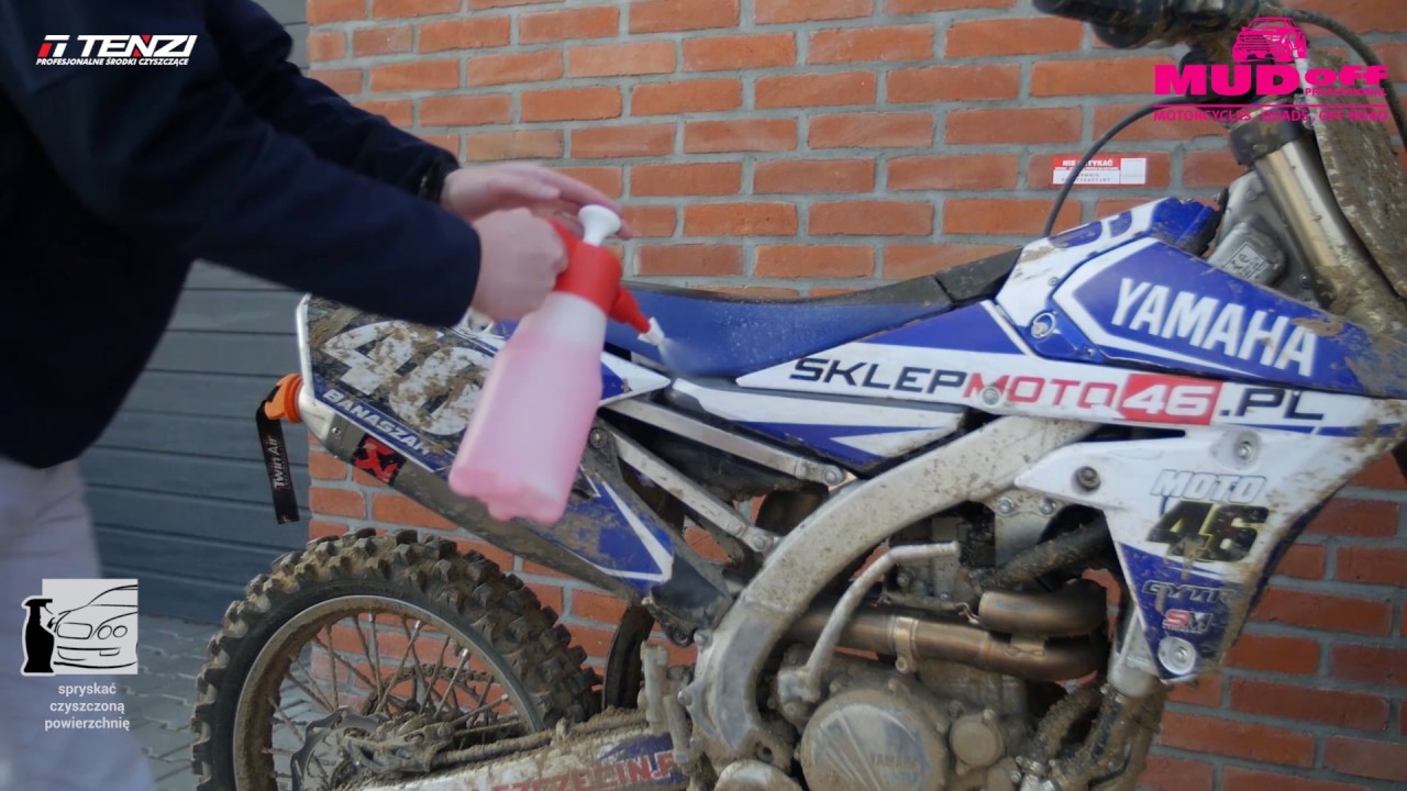 Bezpieczne usuwanie błota z motor&oacute;w, quad&oacute;w, samochod&oacute;w, rower&oacute;w. MUD OFF Tenzi