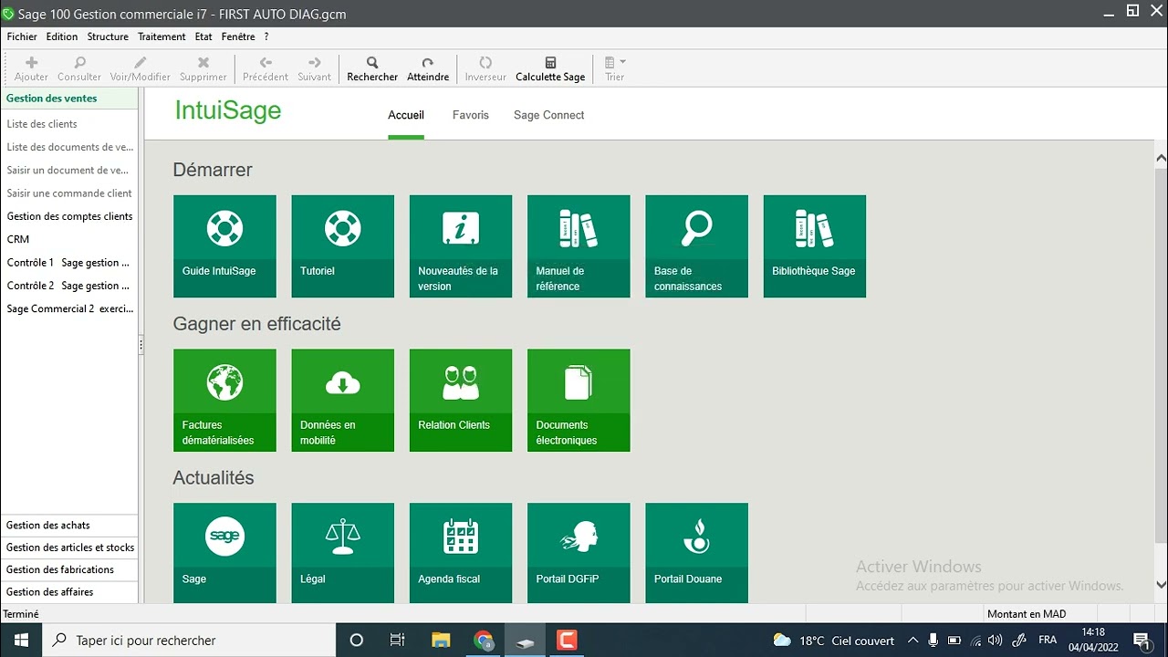 SAGE GESTION COMMERCIALE  WORKLOW ou le circuit de validation des documents