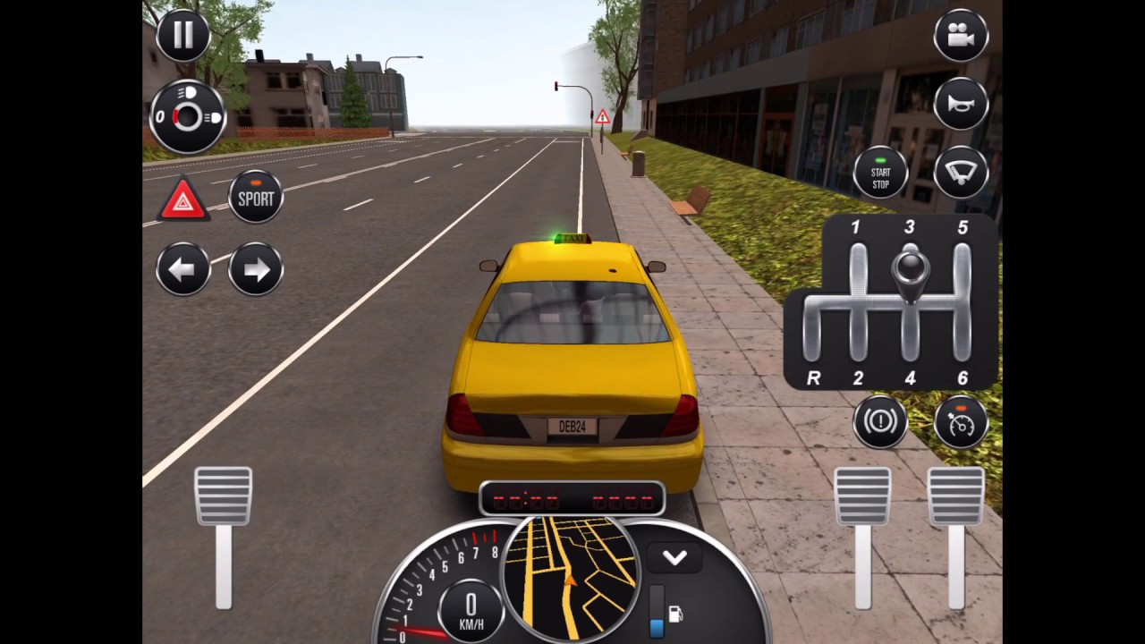 REAL MODE CLUTCH | Manual Driving in iPad | Taxi Sim 2016