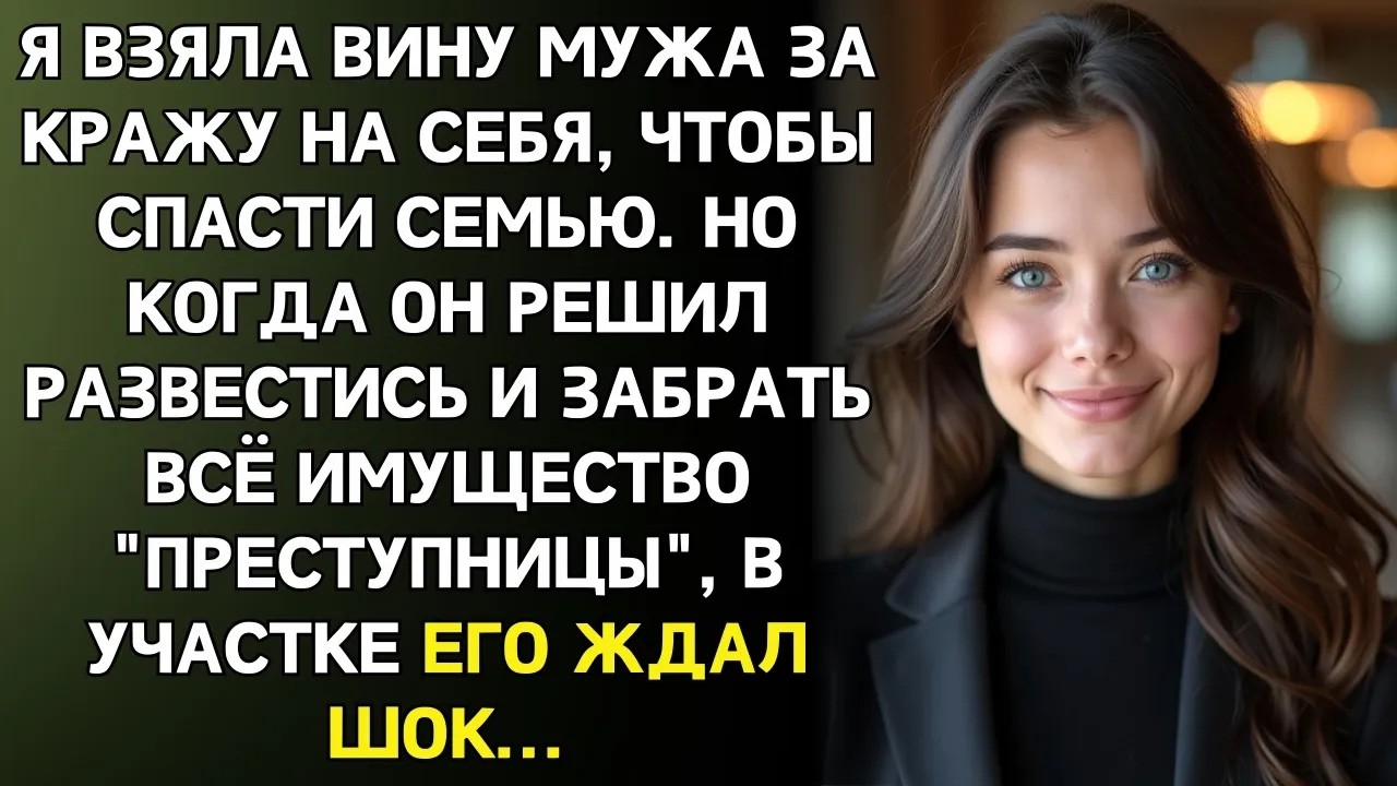 Я призналась в краже вместо мужа На следующий день он подал на развод,чтобы отнять всё моё имуще