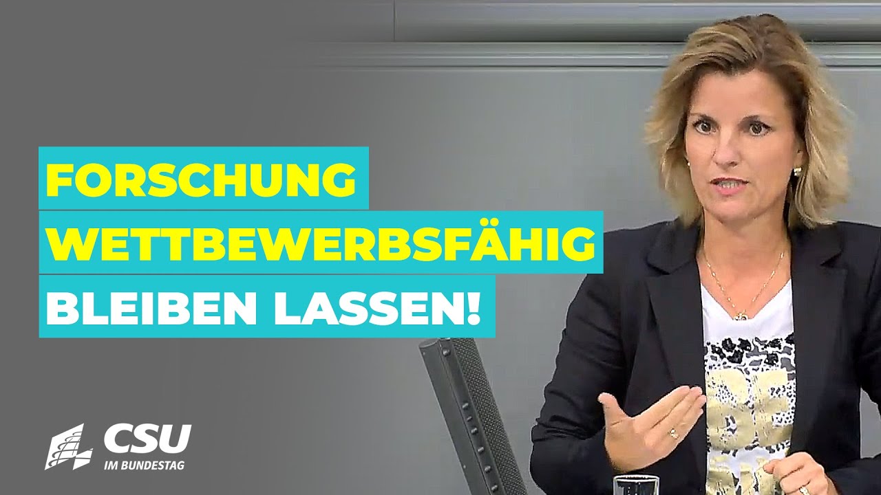 Daniela Ludwig: Forschung wettbewerbsf&auml;hig bleiben lassen!