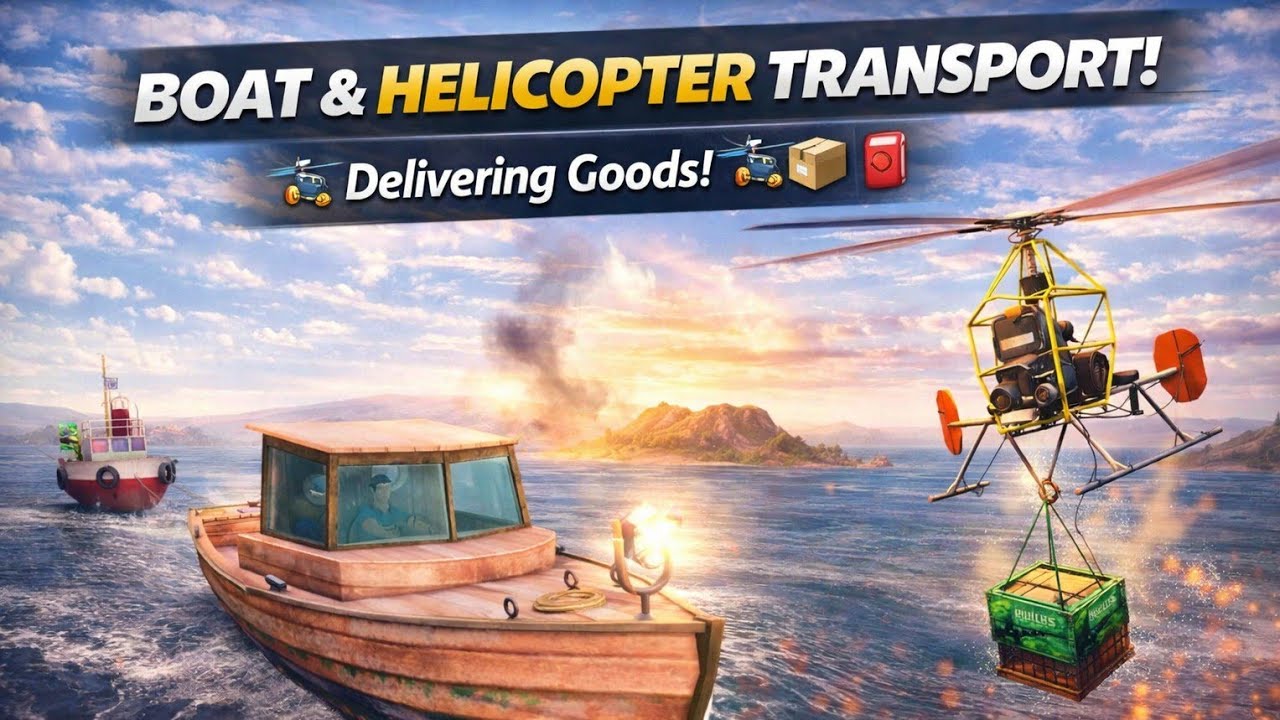 Boat Transport & Helicopter Box Delivery 😱🚤🚁 | OTR Offroading | Best Open World Games