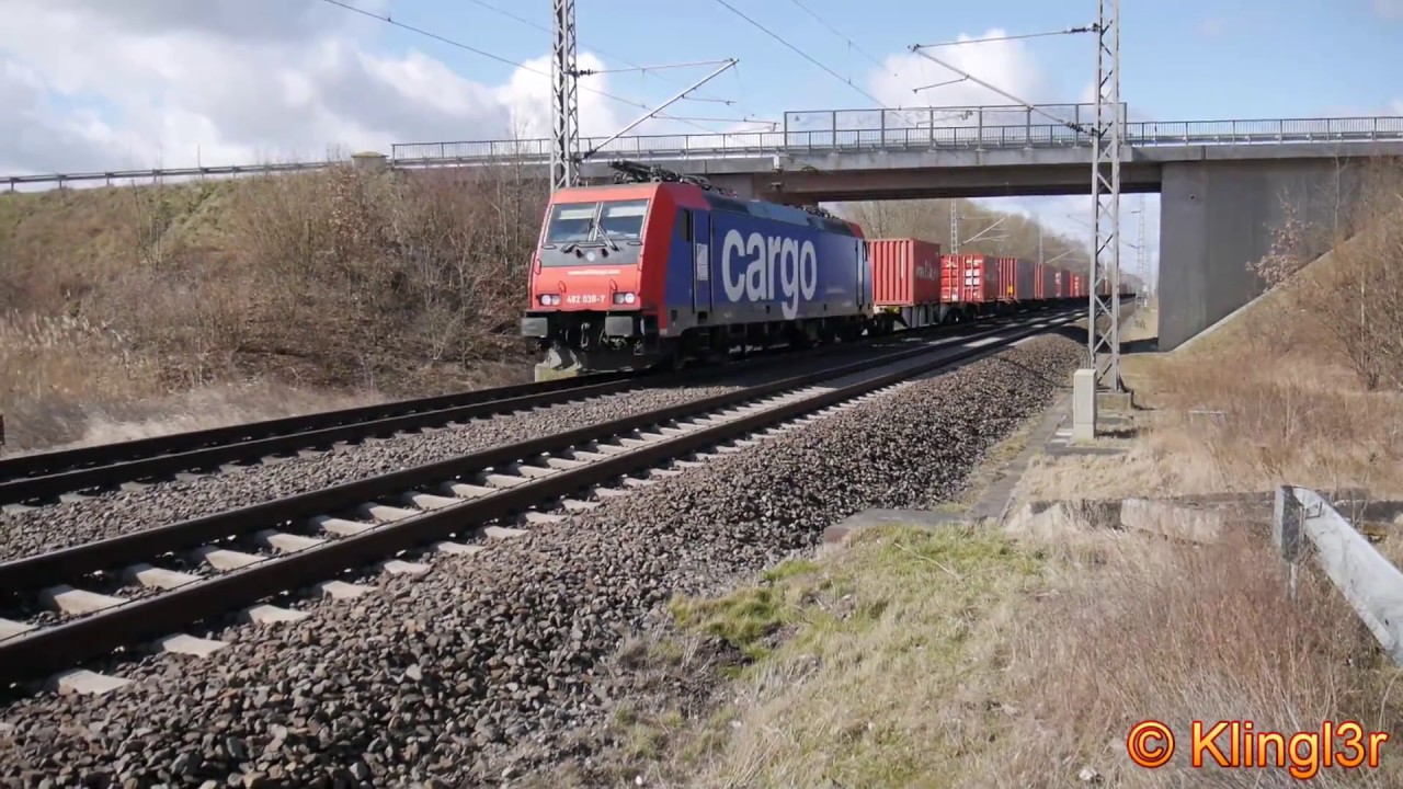 Züge an der Schnellfahrstrecke Berlin Hamburg - Friesack - Vietznitz - Berger Damm