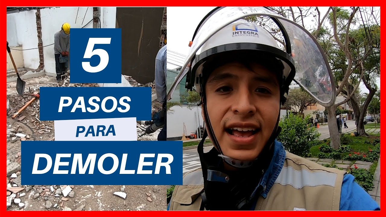 ✅5 RECOMENDACIONES PARA DEMOLER UNA CASA | SIN DA&Ntilde;AR PROPIEDADES VECINAS🏡