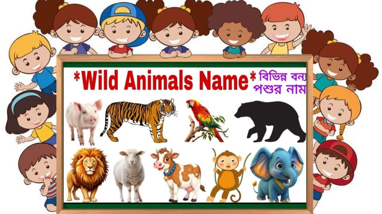 Animals Name | Animals Name in Bengali to English With Pictures | Animals Name for Kids | Animals