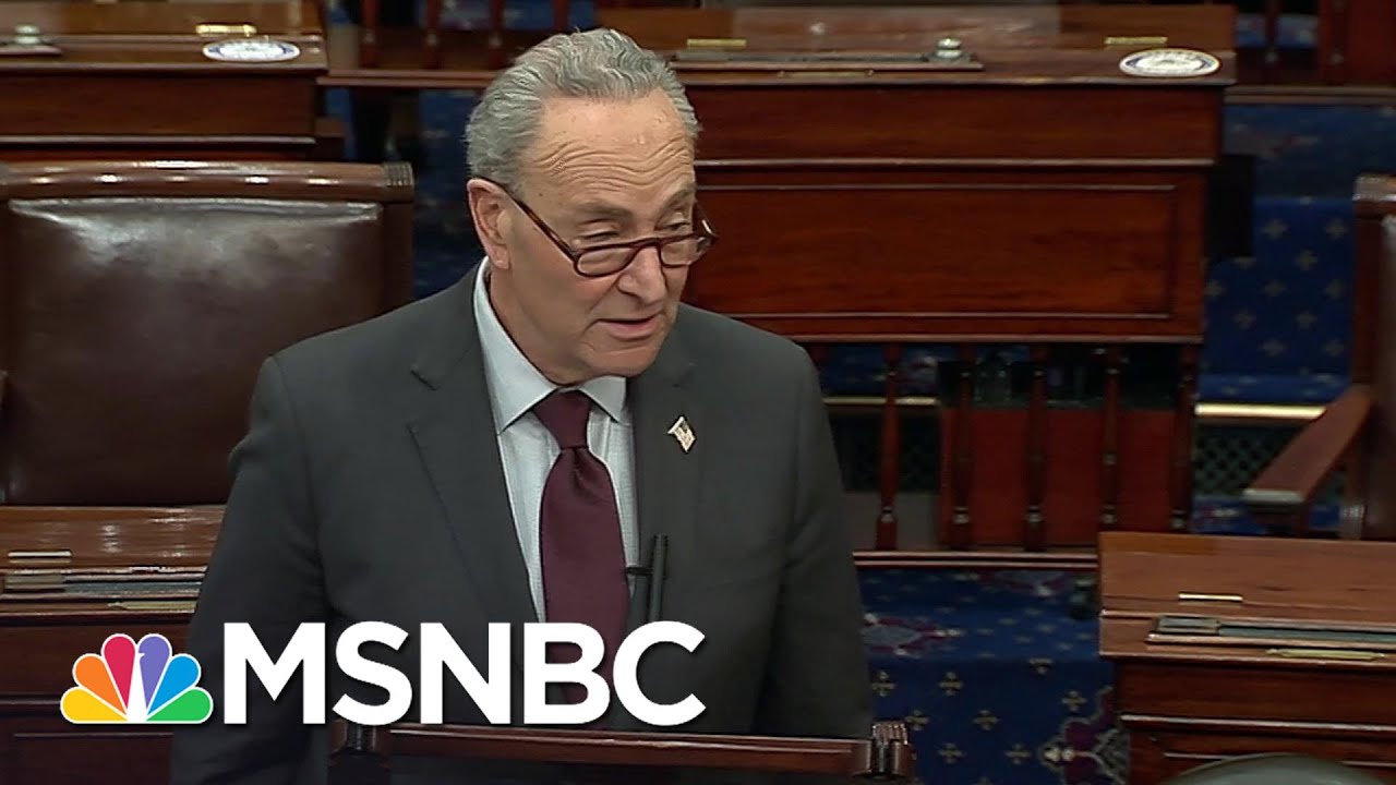 Schumer Calls On Senate To Unanimously Pass Stimulus Check Increase | MSNBC