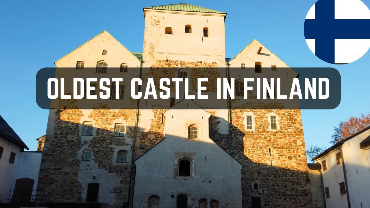 Walking in Turku Castle of Finland
