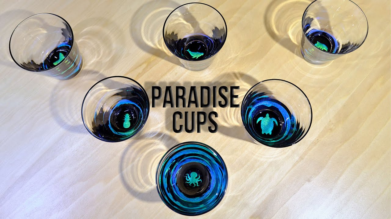 INCREDIBLE Glass Blown Paradise Cups!!! 🥃 #shorts