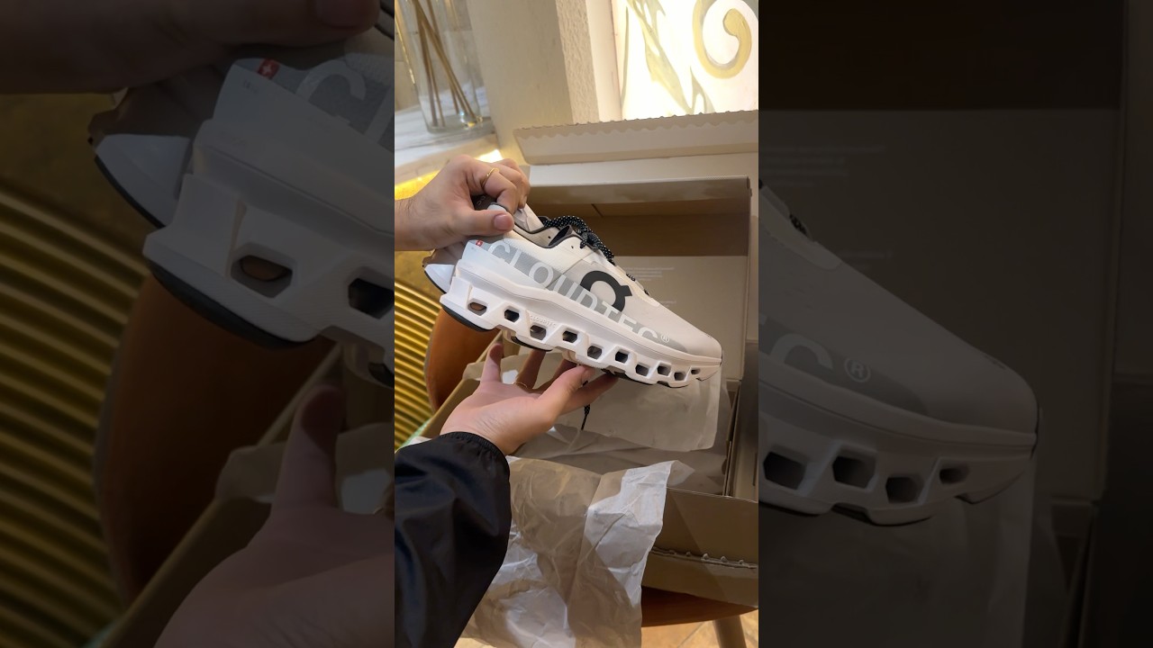 Unboxing of On Cloud Monster Exlcusive in White 😍 #unboxing #oncloud #runningshoes #revolve