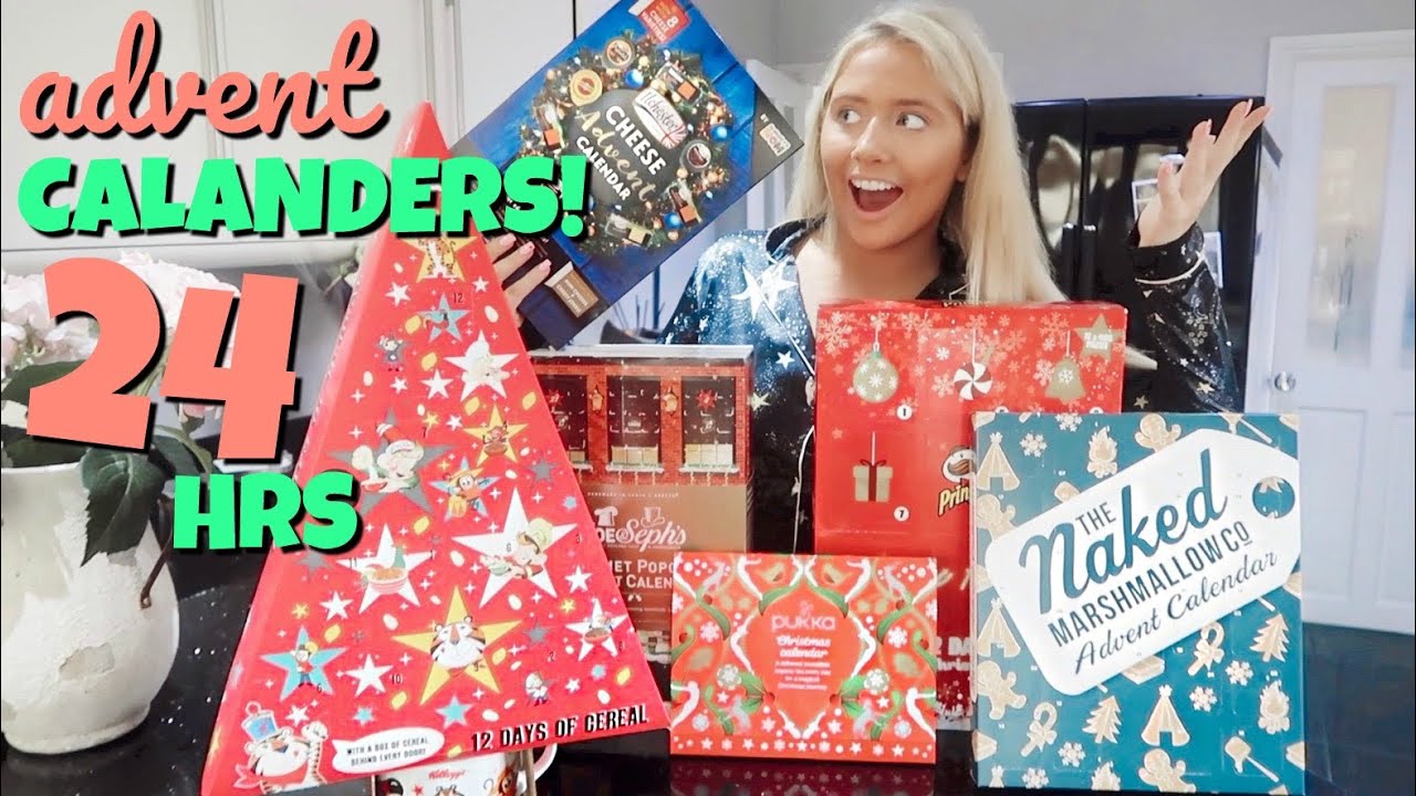 I only ate ADVENT CALENDAR foods for 24hours!! | Saffron Barker