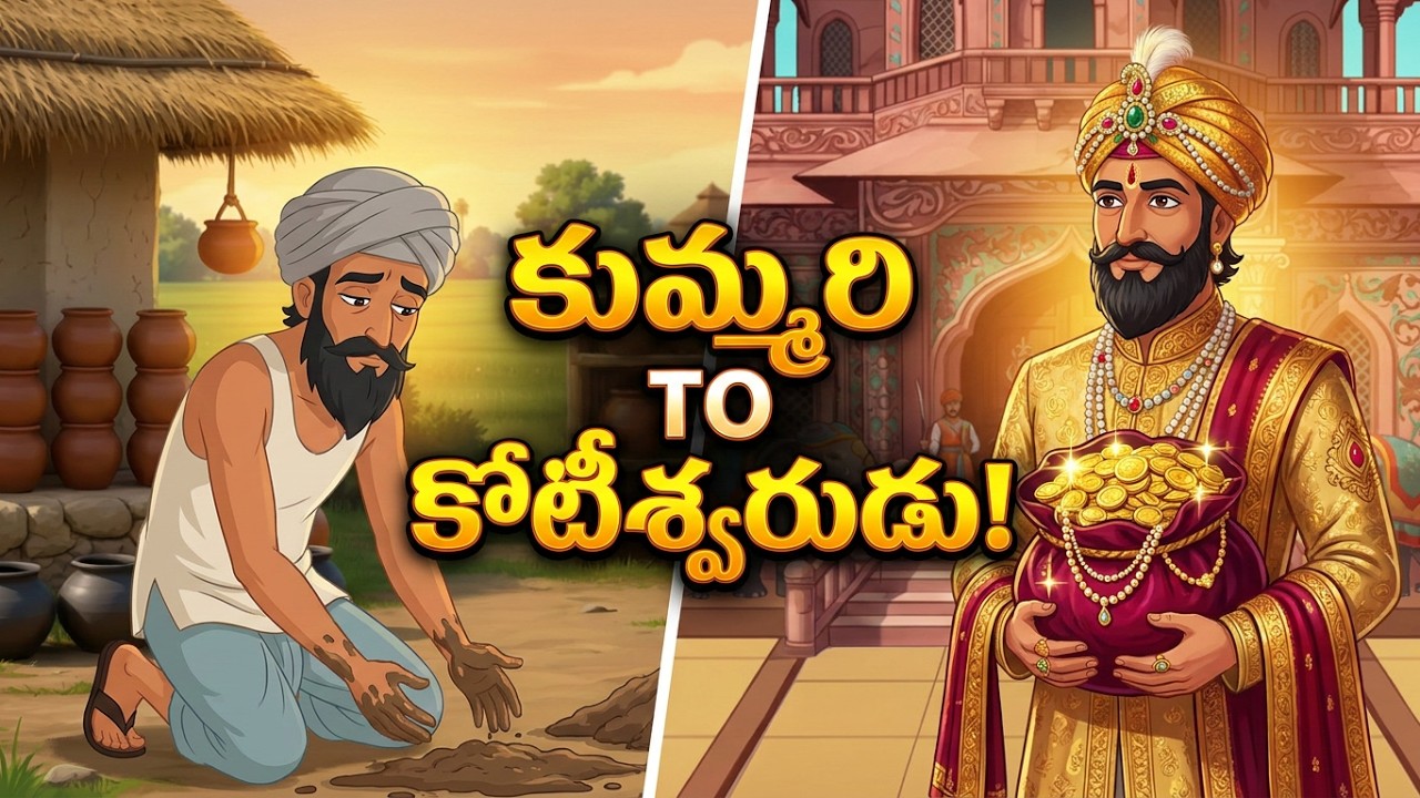 నిజాయితీకి దక్కిన బహుమతి | పేద కుమ్మరి కథ | telugu moral stories | sundar toons stories