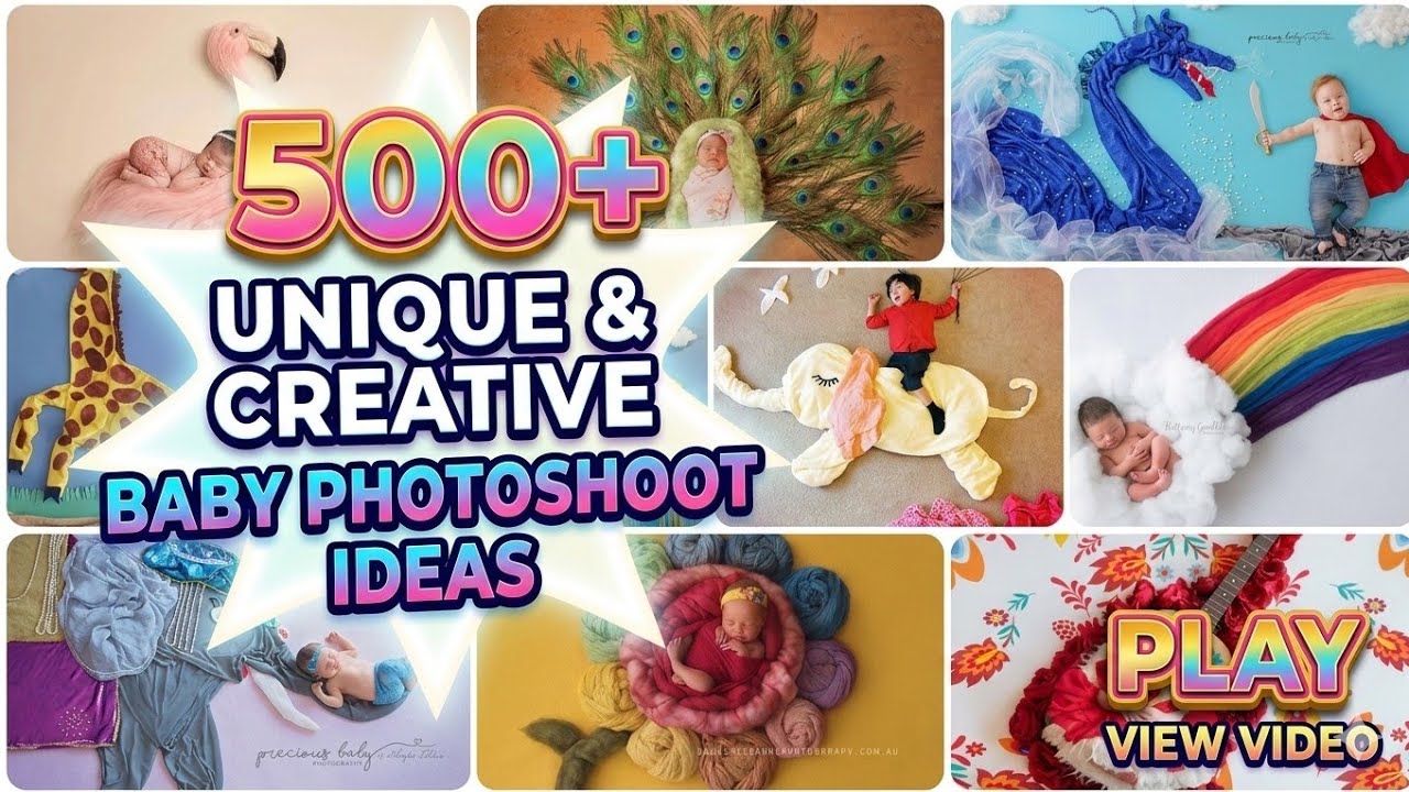 TOP 500+ Trending Baby Photoshoot Ideas for 2026, you can try at home