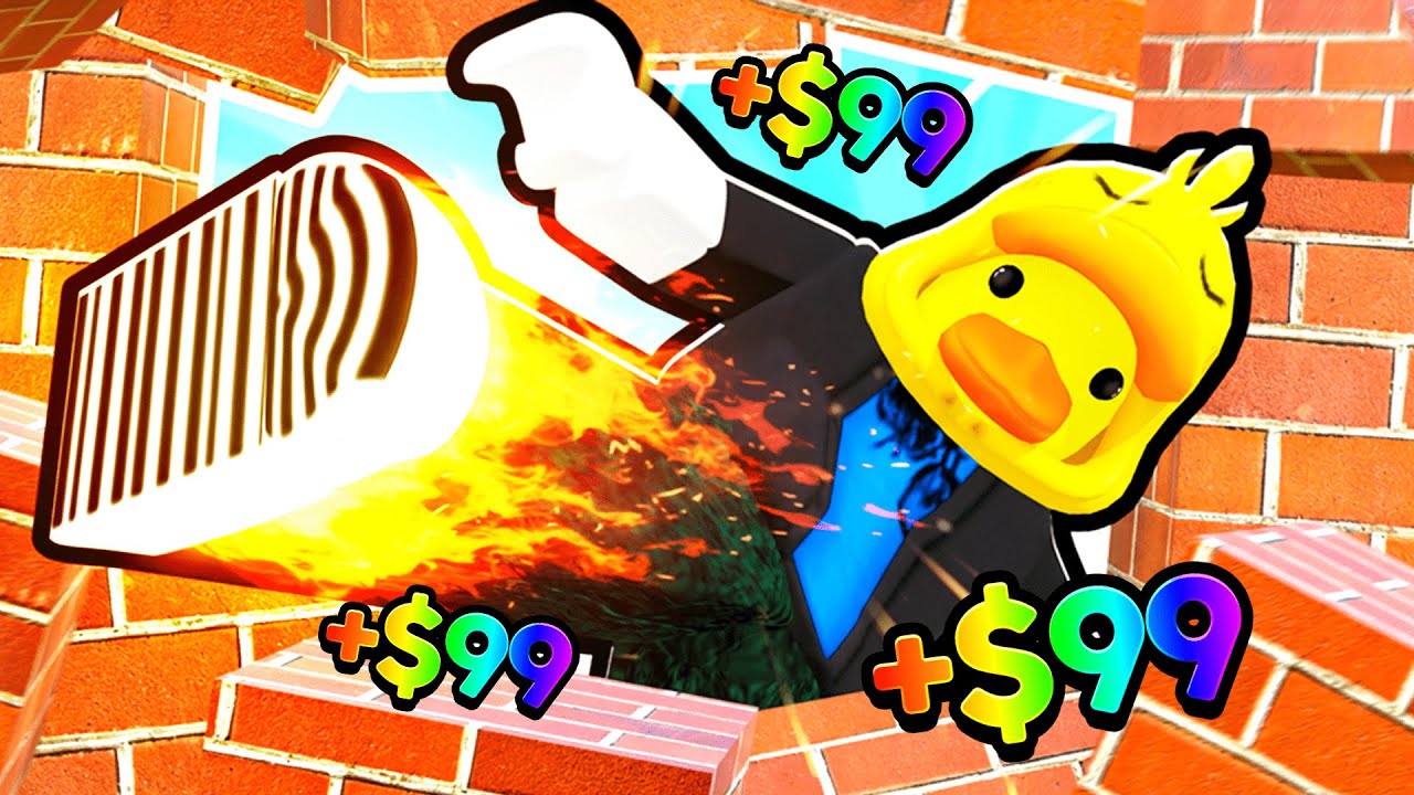 I Kicked Through 9,209,480 Walls in Roblox!