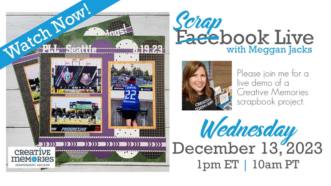 Scrapbook Live with Meggan - December 13, 2023