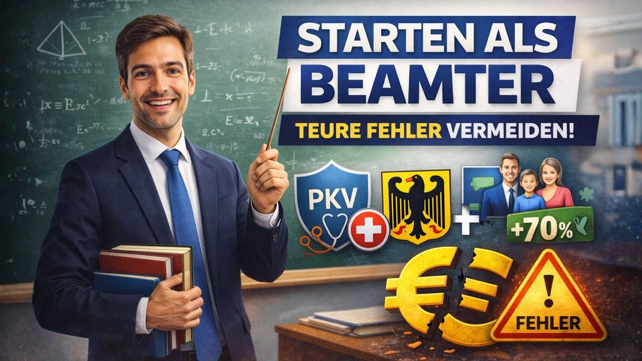Beamter auf Widerruf: Diese PKV-Fehler solltest du JETZT vermeiden (Beihilfe einfach erklärt)