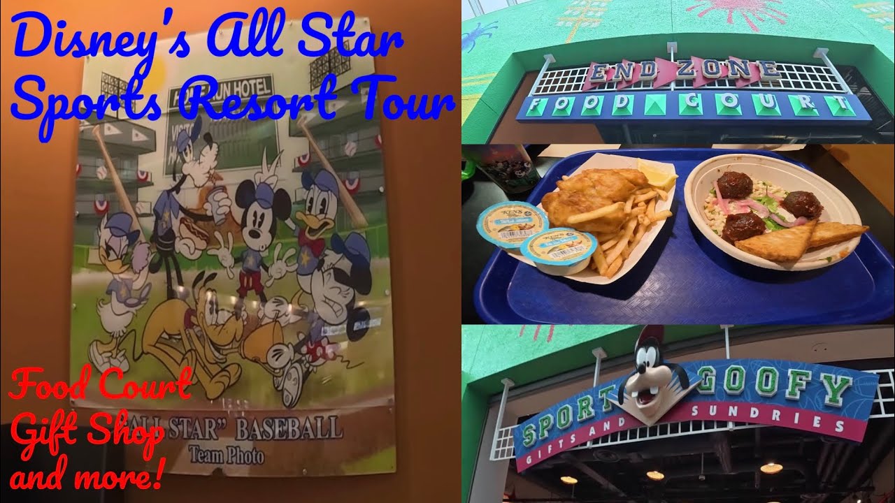 Disney World’s All Star Sports Resort Tour! Food court review, gift shop, and more!