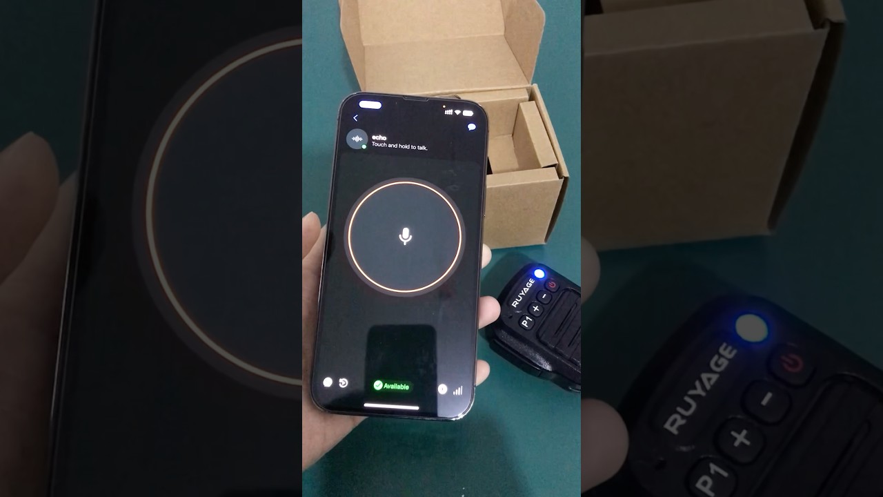 RUYAGE HB980 handheld microphone for Zello app#zello #pushtotalk