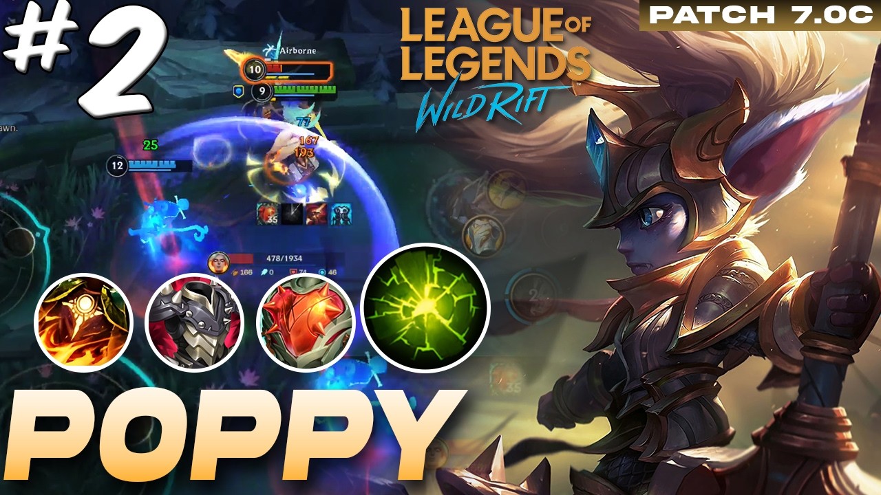 Forget KDA, me Poppy, I press Forward ! !  | Poppy gameplay #2 | Wild Rift