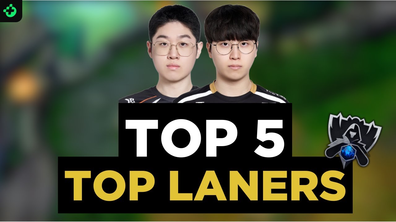 Os melhores top laners do Worlds 2025