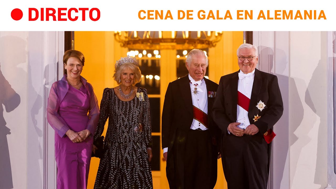 ALEMANIA: CARLOS III y CAMILA en la CENA de GALA del palacio de BELLEVUE | RTVE