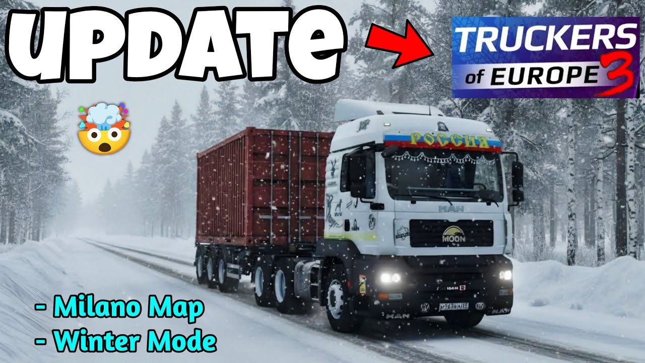 Truckers of Europe 3 Новое обновление &mdash; карта Милана открыта + зимний режим🔥✅