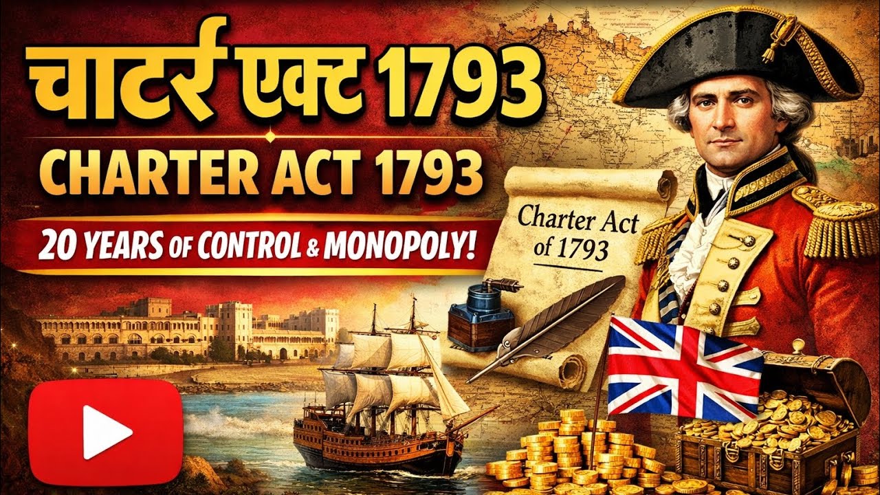 Charter Act 1793 Full Explanation | UPSC, BPSC, UPPCS | Modern History Important Topic