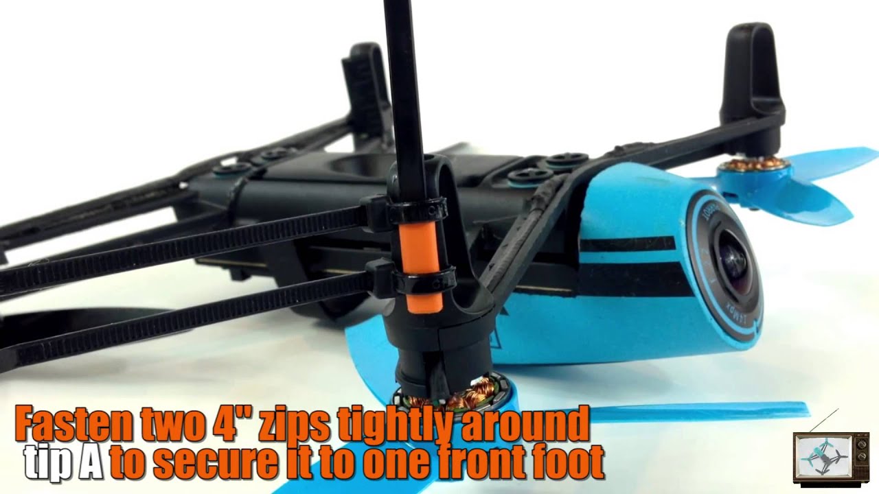 Zip Tie Mod Landing Gear Installation Tutorial - Parrot Bebop Drone Episode 46