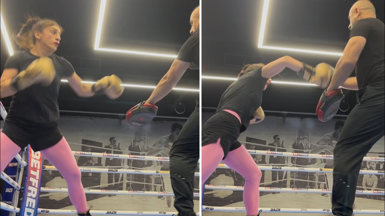 SCARY POWER! - IBF LIGHTWEIGHT CHAMPION ELIF NUR TURHAN SMASHES PADS AHEAD OF WORLD TITLE DEFENCE