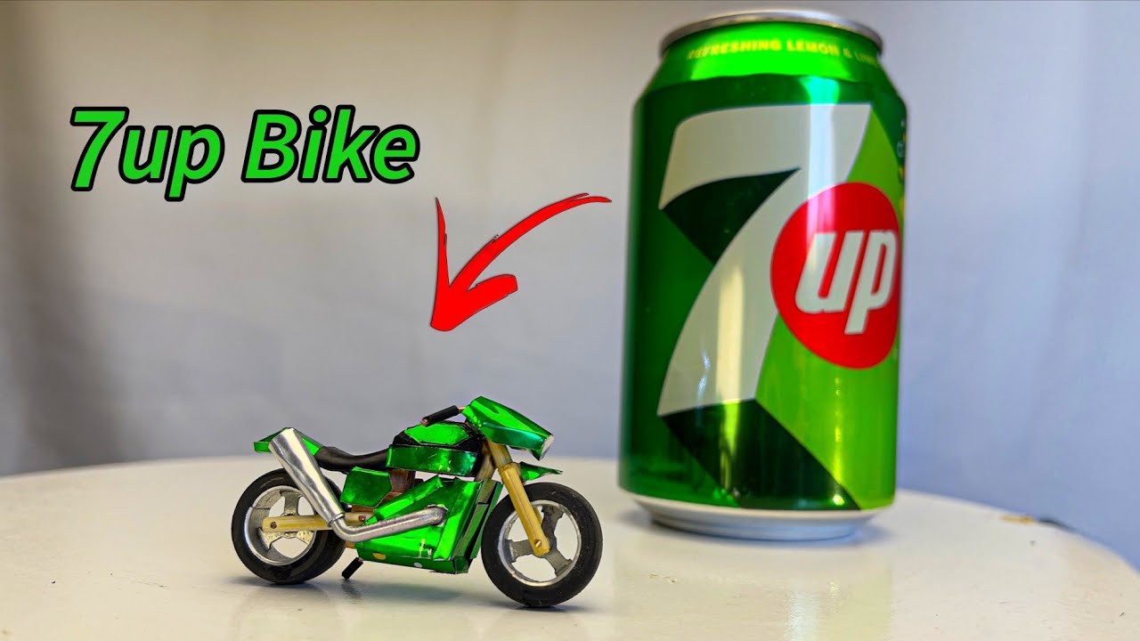 I Turned a 7-Up Can into an Amazing Motorcycle