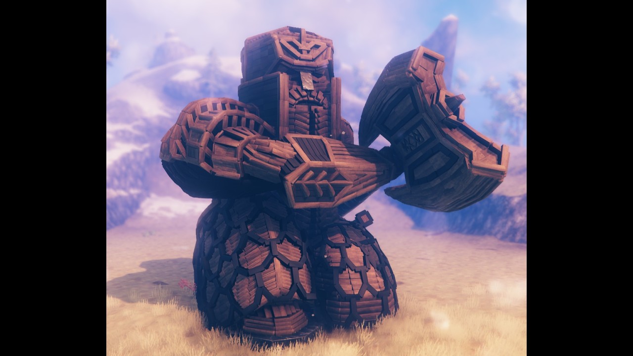 Valheim I Built a GIANT Erebor Dwarf Statue in Valheim