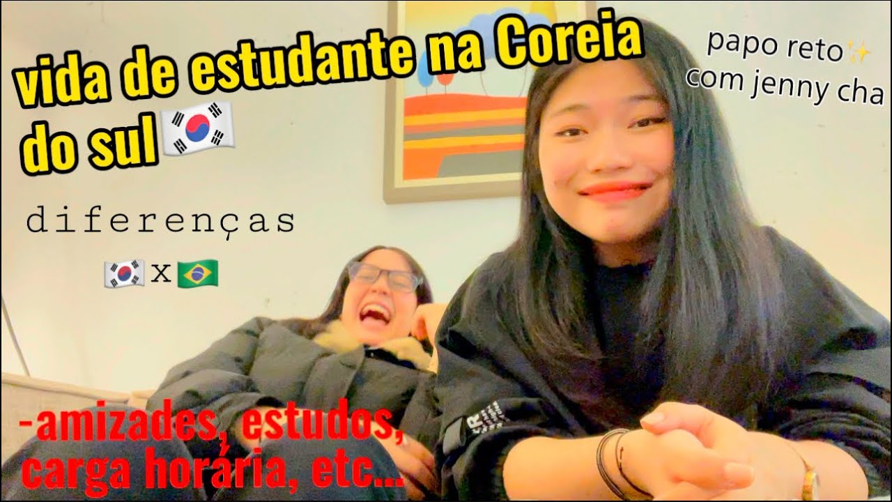 Como é ser uma ESTUDANTE na Coreia do Sul🇰🇷 (meninos, amizades, estudos,etc) ft. Jenny Cha