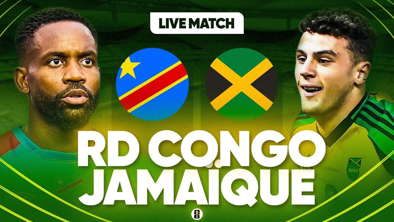 🔴🇨🇩🇯🇲 RD CONGO - JAMAIQUE LIVE / 🔥FINALE POUR UNE PLACE AU MONDIAL! / BARRAGES COUPE DU MONDE 2026 !