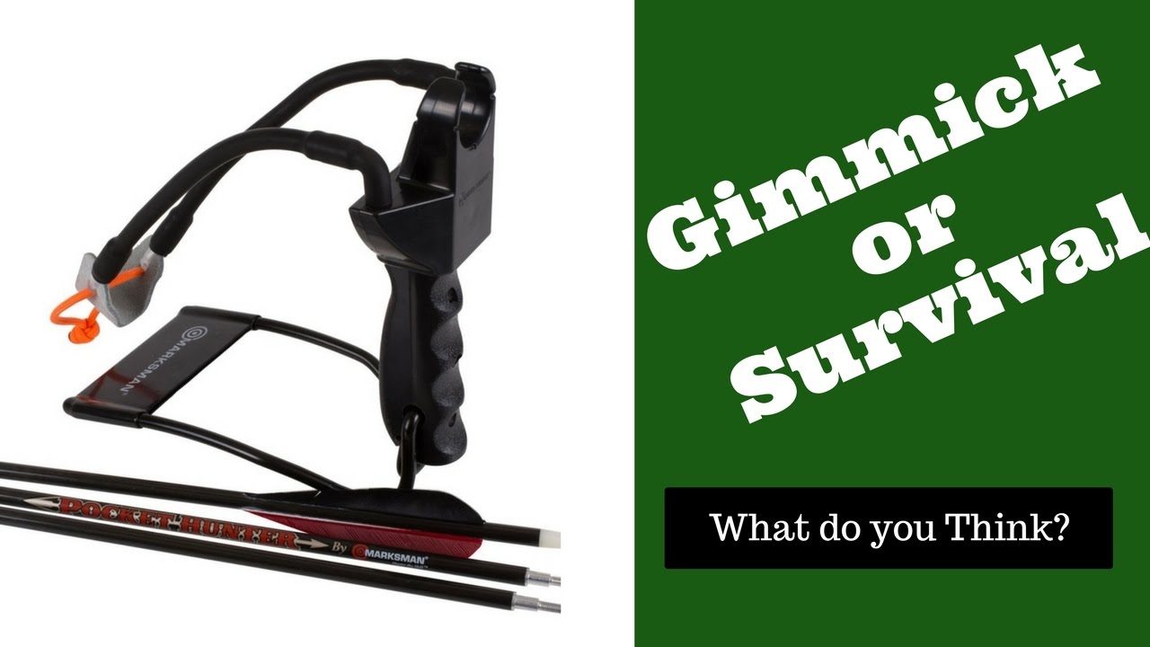 Arrow Slingshot, Marksmen Pocket Hunter, Hunting, Survival, Bugging Out