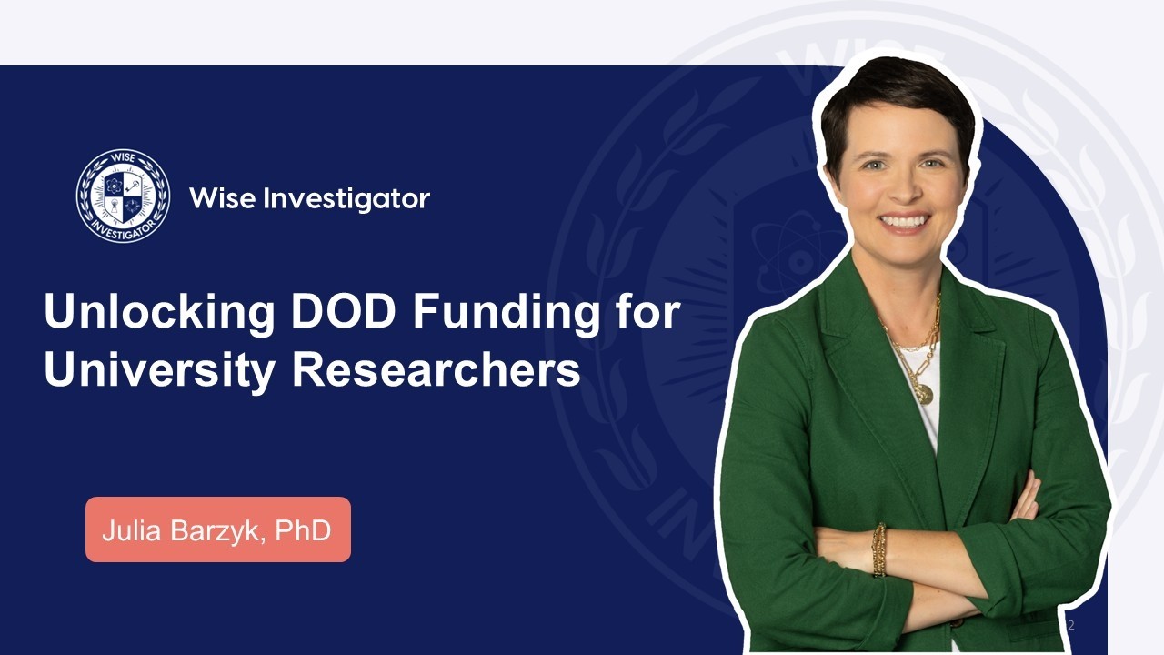 Lesson 1: Why DoD Funding Matters for University Researchers