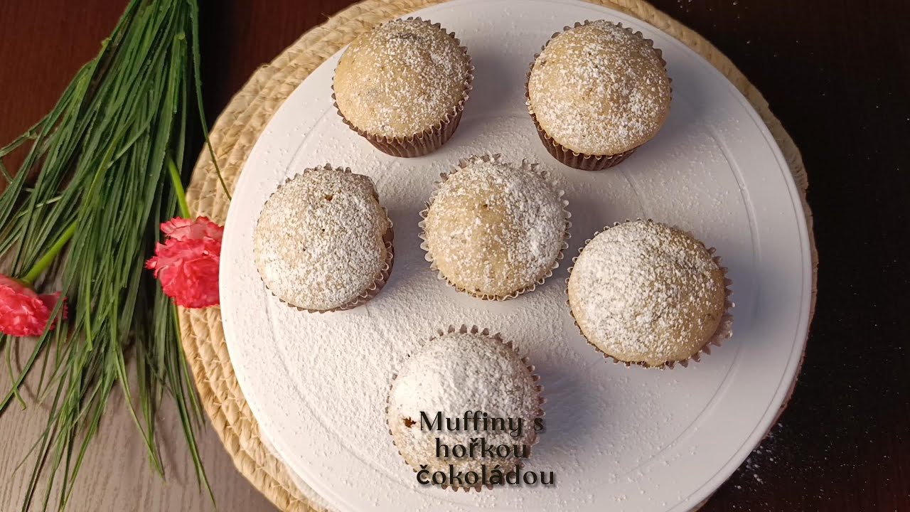 Muffiny s hořkou čokoládou
