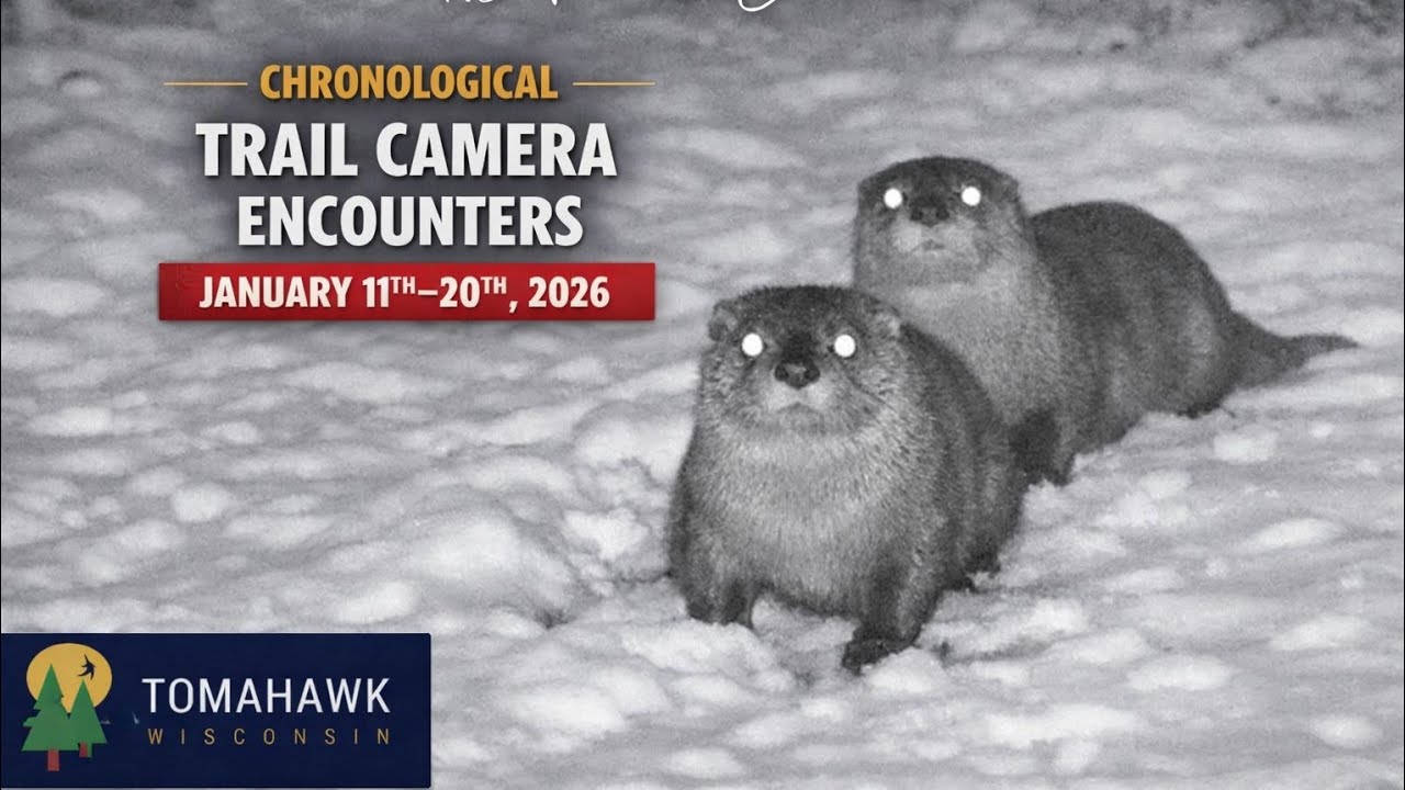Chronological Trail Camera Encounters January 11th-20th 2026 Tomahawk Wisconsin