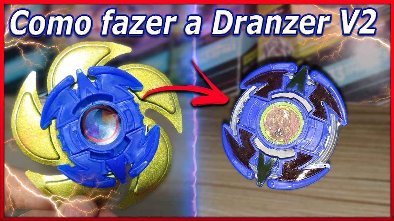 Como fazer uma Dranzer V2 🐦 - Beyblade pirata #beyblade #dranzer