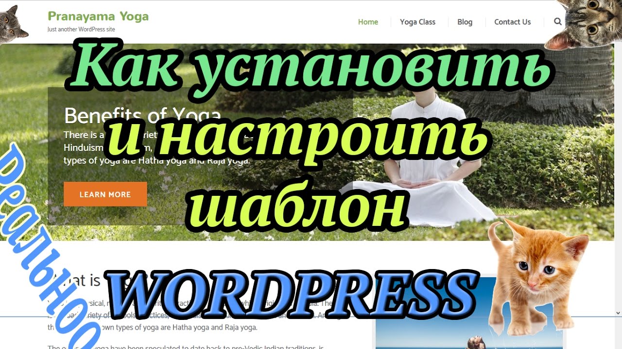 Установка и настройка шаблона WordPress. Как поставить нормальный шаблон wordpress? #2