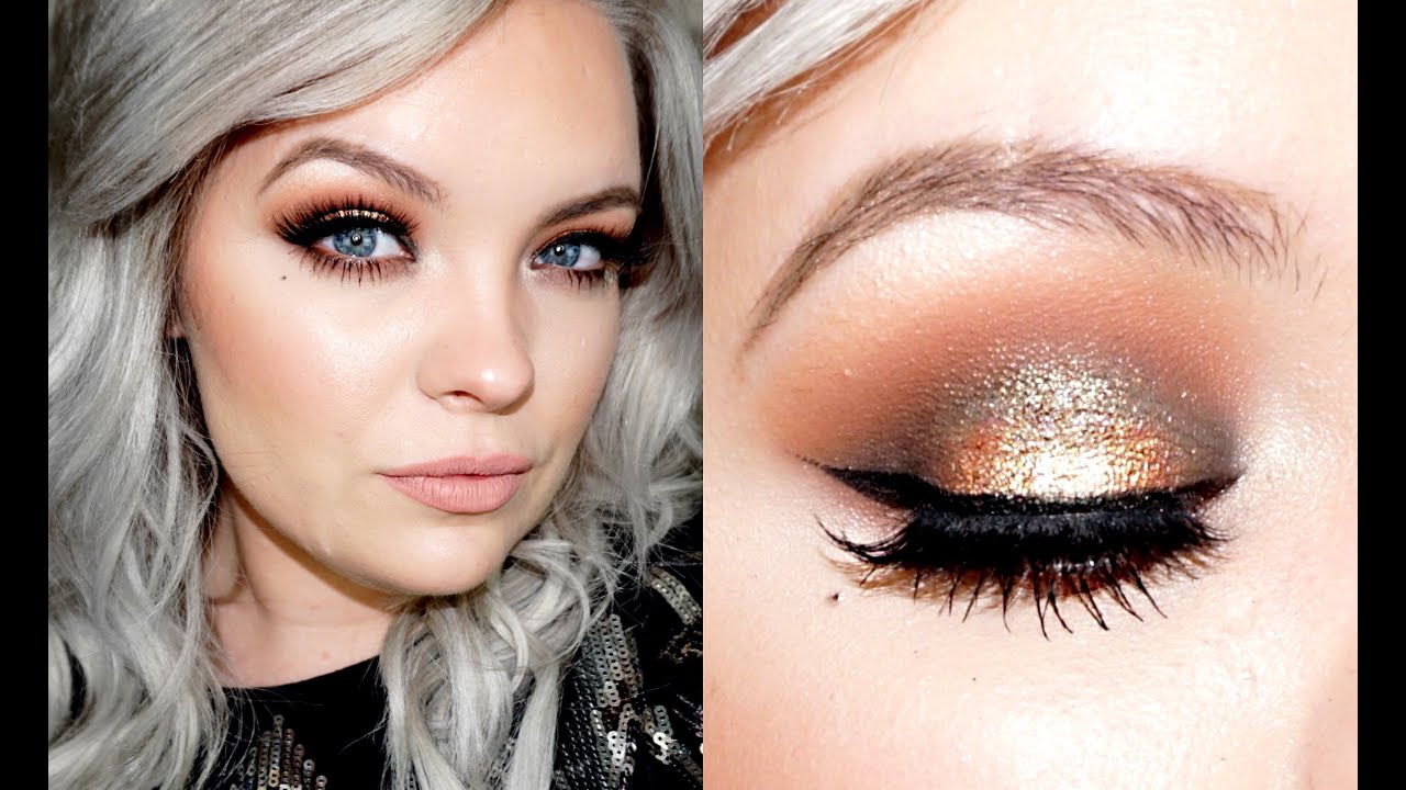 Golden Bronze Smokey Eyes | Getting Ready For A Holiday Party | Brianna Fox