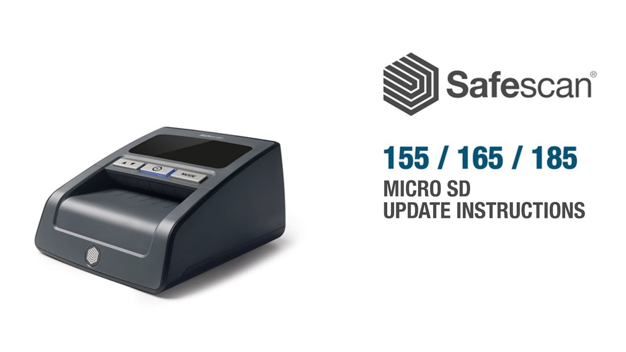 Safescan 155 / 165 / 185 MicroSD Update Instructions