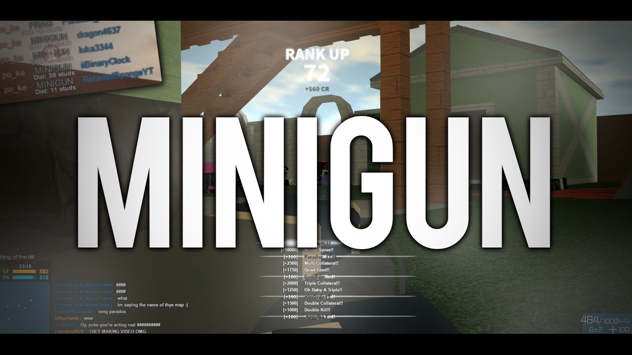 THE MINIGUN IN ROBLOX PHANTOM FORCES... (Modded)