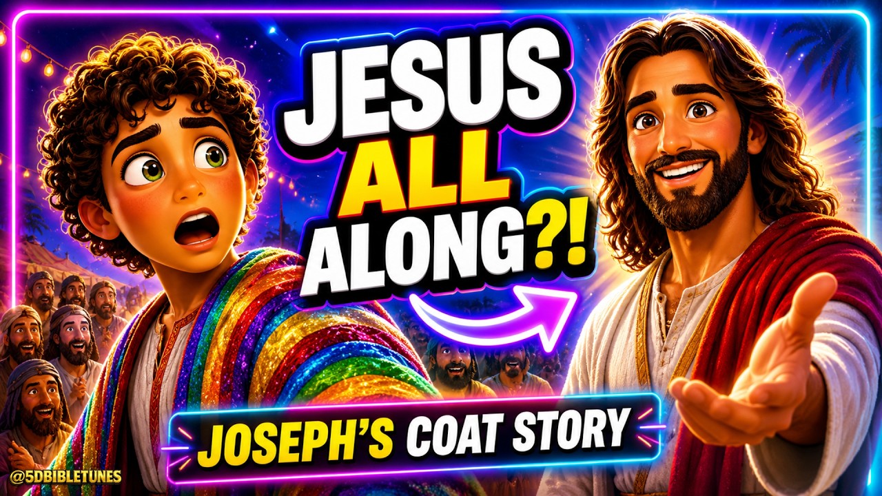 Joseph and His Colorful Coat 🌈 Bible Story Song for Kids | Joseph Points to Jesus