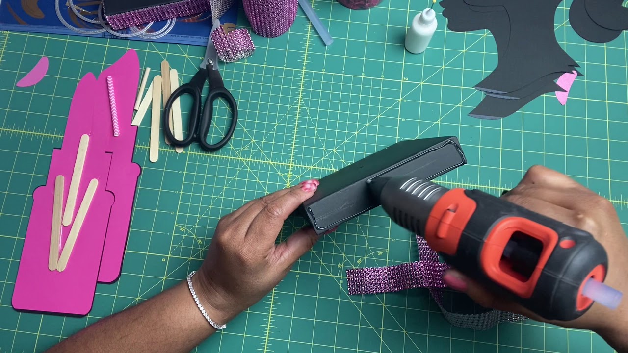 DIY with Cricut design space Barbie centerpieces