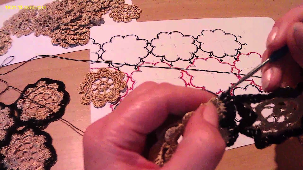 Соединение мотивов (вязание крючком). Compound motifs (crochet).