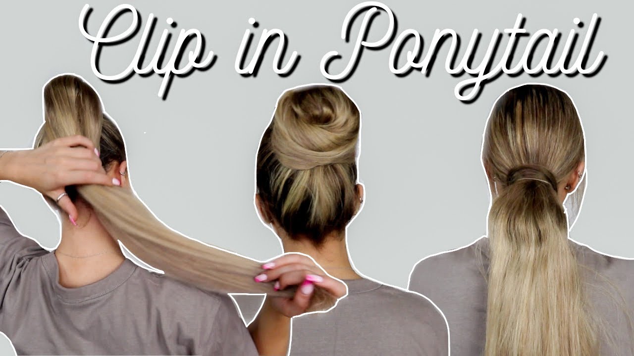 FOXY LOCKS CLIP IN PONYTAIL TUTORIAL | Hairstyles to do with a clip in Ponytail!