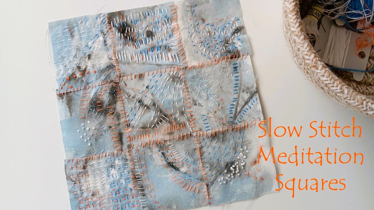 Slow Stitched Squares - Relaxing, Slow and Mindful - Visual ASMR
