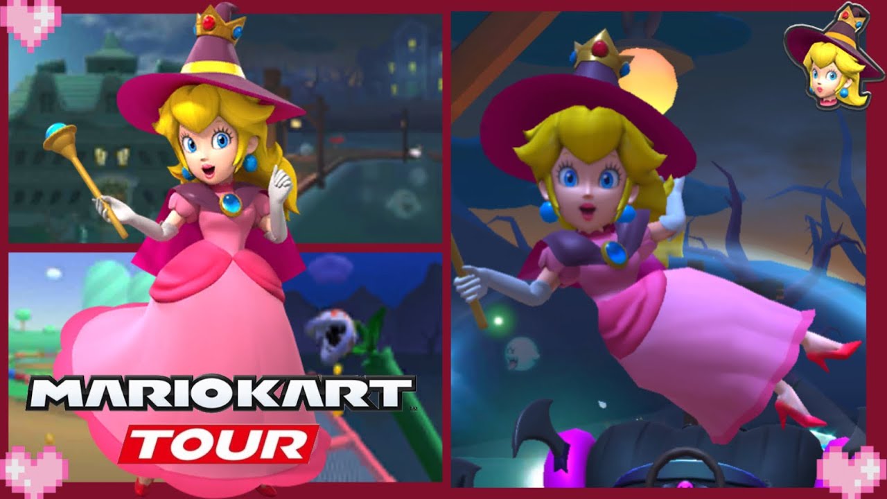 🎃 Mario Kart Tour - Peach Halloween Gameplay 3 💗