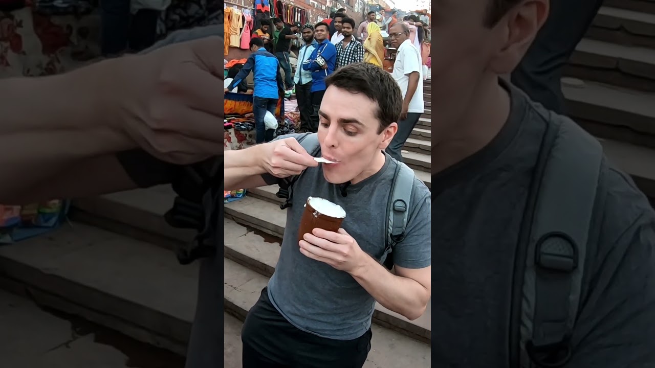 $0.50 Fresh Lassi in Old Delhi, India 🇮🇳