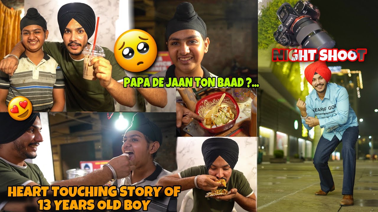 Heart touching story of 13 Years Old Boy🥺 Burger , Sandwich , Momos *Night Shoot*