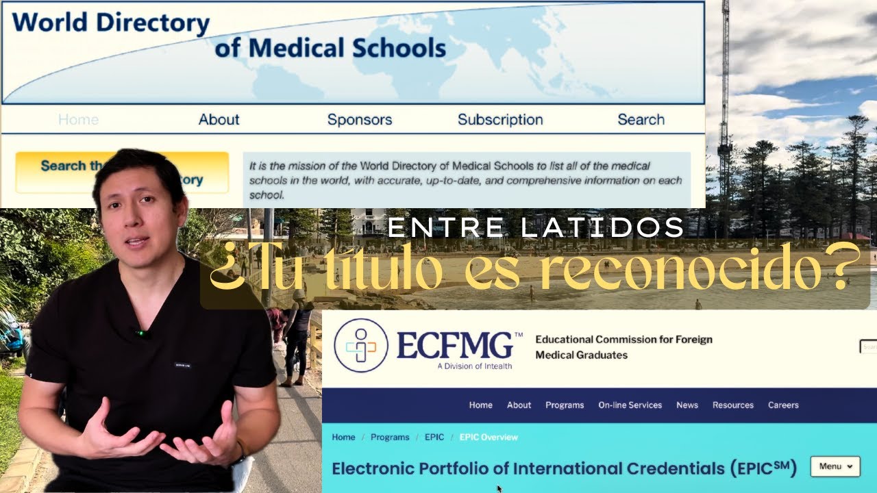 Homologación médica en Australia 2025 | Paso 1: WDOMS, EPIC y agenda AMC MCQ